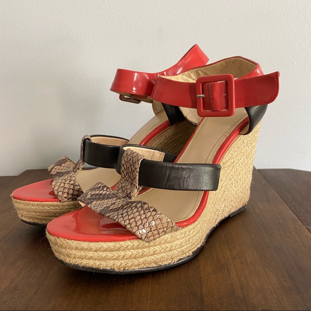 Calvin Klein Ellison Espadrille Wedge Sandals